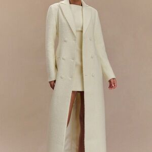 Meshki Boucle Coat - Ivory - XL $299